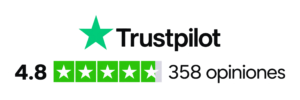 Trustpilot 4,8 sobre 5: 358 opiniones