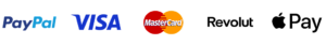 Formas de pago: Visa, Mastercard, PayPal y más